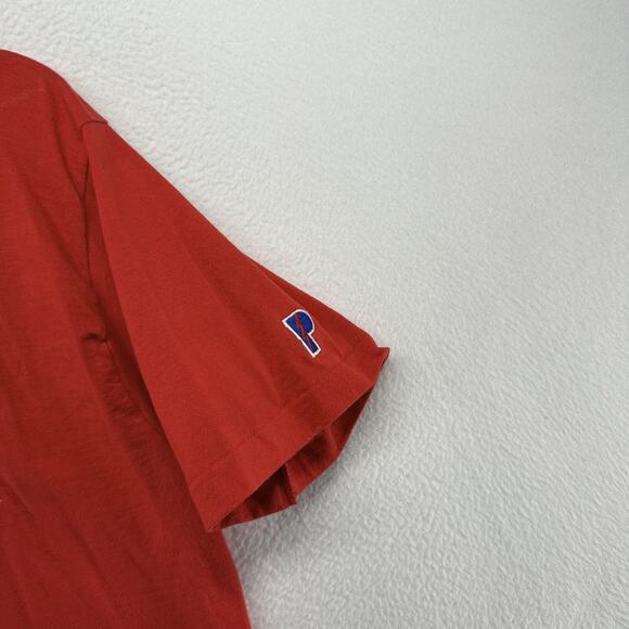 Vintage Detroit Red Wings Shirt Men's Medium Embroidered Spellout Single Stitch - Picture 3 of 10